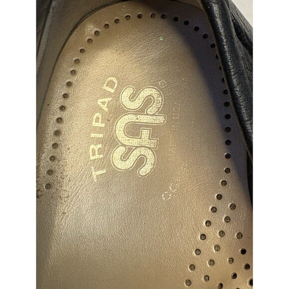 SAS Simplify Tripad Comfort Black Leather Pinch Toe Loafer Shoes Women Sz 8 est - Picture 4 of 14